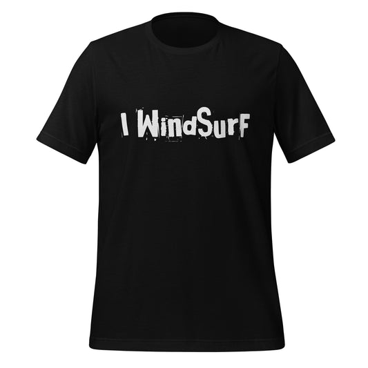 Product mockup photo of the I WindSurF T Shirt uni